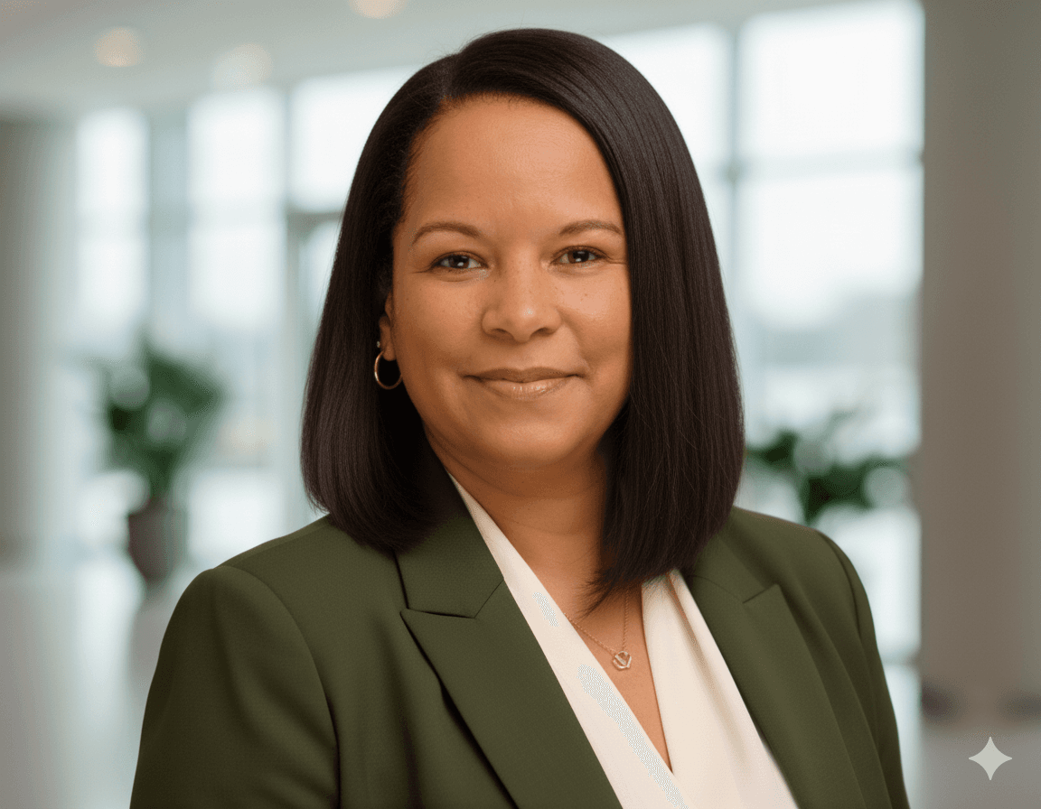 Portrait of Staci Collins smiling.